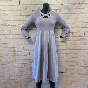 Elegant Lavender Knit Dress